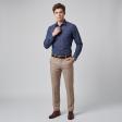 Self Design Dark Blue Shirt : Business