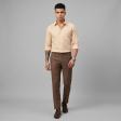 Self Design Fawn Shirt : Business