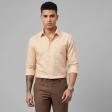 Self Design Fawn Shirt : Business