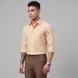 Self Design Fawn Shirt : Business