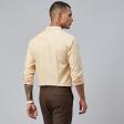 Self Design Fawn Shirt : Business