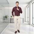 Stripes Maroon Shirt : Business