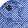 Checks Blue Shirt : Business