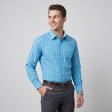 Checks Blue Shirt : Business