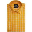 Checks Yellow Shirt : Business