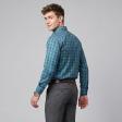 Checks Green Shirt : Business