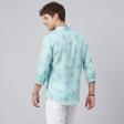 Print Blue Shirt : Ditto