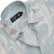Print Blue Shirt : Party