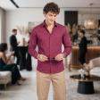 Self Design Maroon Shirt : Ditto