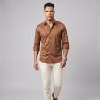 Self Design Brown Shirt : Ditto
