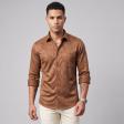 Self Design Brown Shirt : Ditto