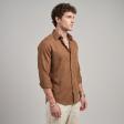 Self Design Brown Shirt : Ditto