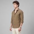 Self Design Brown Shirt : Ditto