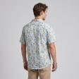 Print Blue Shirt : Party