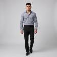 Checks Gray Shirt : Business
