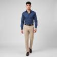 Self Design Blue Shirt : Business