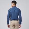Self Design Blue Shirt : Business