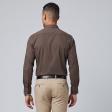 Self Design Brown Shirt : Business