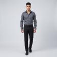 Self Design Gray Shirt : Business