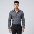 Self Design Gray Shirt : Business