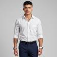 Self Design White Shirt : Business
