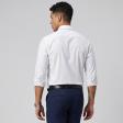Self Design White Shirt : Business