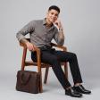 Self Design Fawn Shirt : Business