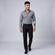 Self Design Gray Shirt : Business