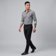 Self Design Gray Shirt : Business