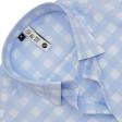 Checks Blue Shirt : Slim