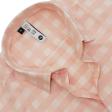 Checks Peach Shirt : Slim