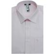 Self Design Pink Shirt : Slim