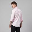 Self Design Pink Shirt : Slim