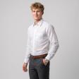 Self Design White Shirt : Slim