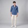 Print Blue Shirt : Slim