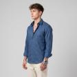 Print Blue Shirt : Slim