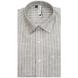Stripes Light Green Shirt : Slim