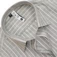 Stripes Light Green Shirt : Slim