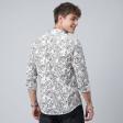 Print Gray Shirt : Slim