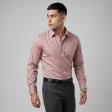 Print Peach Shirt : Slim