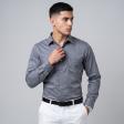 Print Gray Shirt : Slim