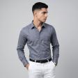 Print Gray Shirt : Slim