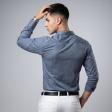 Print Gray Shirt : Slim