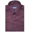 Print Maroon Shirt : Slim
