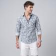 Print Gray Shirt : Slim