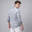 Print Gray Shirt : Slim