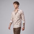 Print Brown Shirt : Party