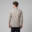 Print Brown Shirt : Party