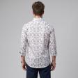 Print Blue Shirt : Party