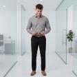 Plain Dark Gray Shirt : Business